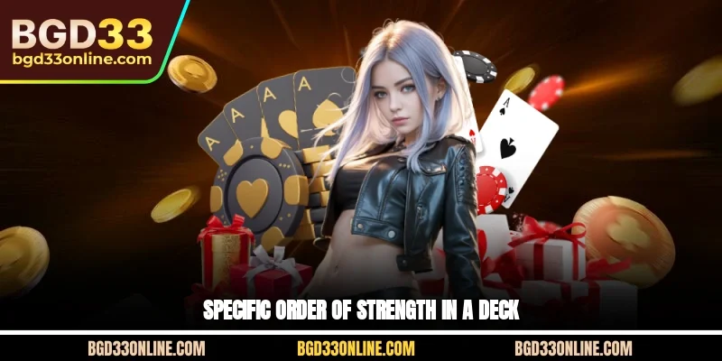 Specific order of strength in a deck